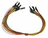 1 pin dual-female jumper wire - 10pcs bunch