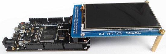 3.2"inch TFT LCD Capacitive Touch Shield for Arduino Due,MEGA 2560,Uno w/Library