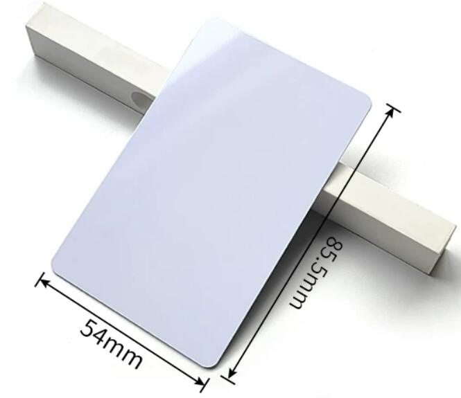 N8654 white PVC NFC cards 85.5 x 54mm N8654 white PVC NFC cards 85.5 x 54mm 13.56MHz 10pcs