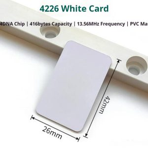 NTAG424 DNA white PVC NFC card 42 x 26 x 0.8mm