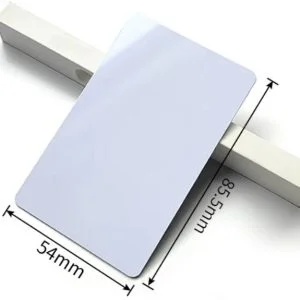 N8654 white PVC NFC cards 85.5 x 54mm 13.56MHz 10pcs